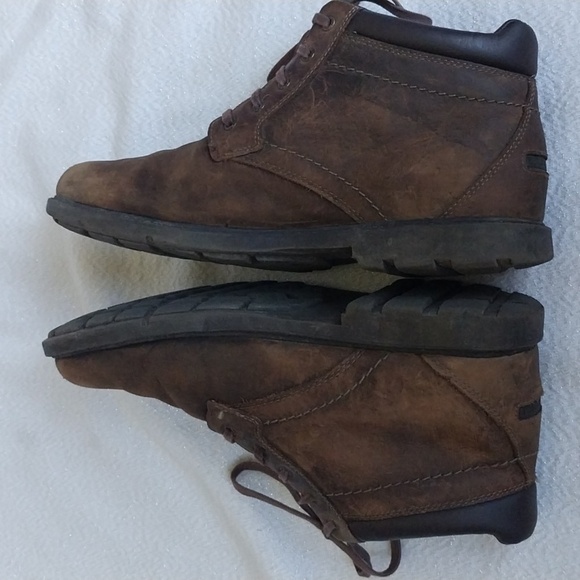 Rockport Brown Leather HydroShield Waterproof Boots Size 12 main image 6